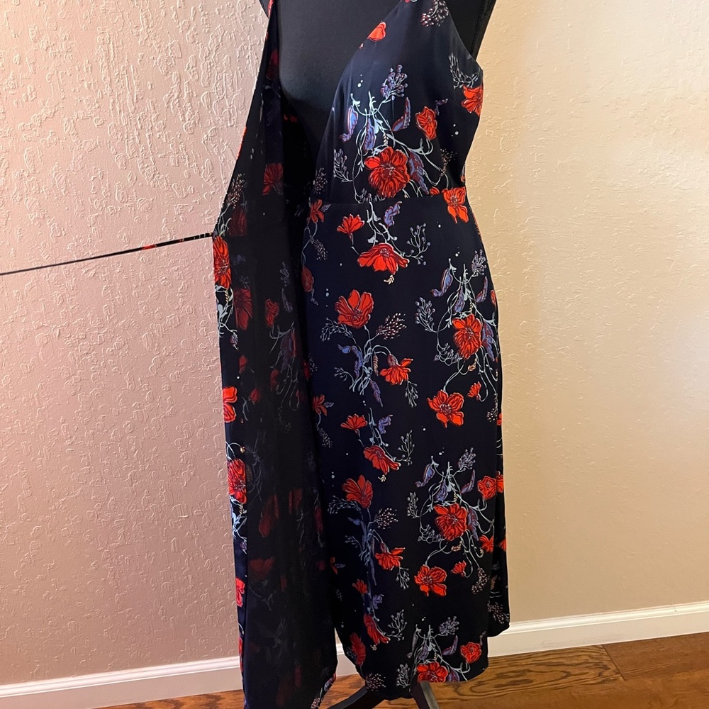 Madewell Cami Wrap Dress in Windblown‎ Poppies - Picture 4 of 8
